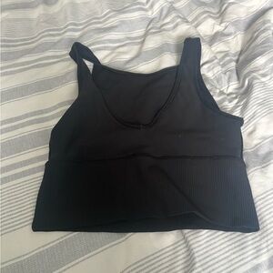 Black lululemon power pivot Tank Top